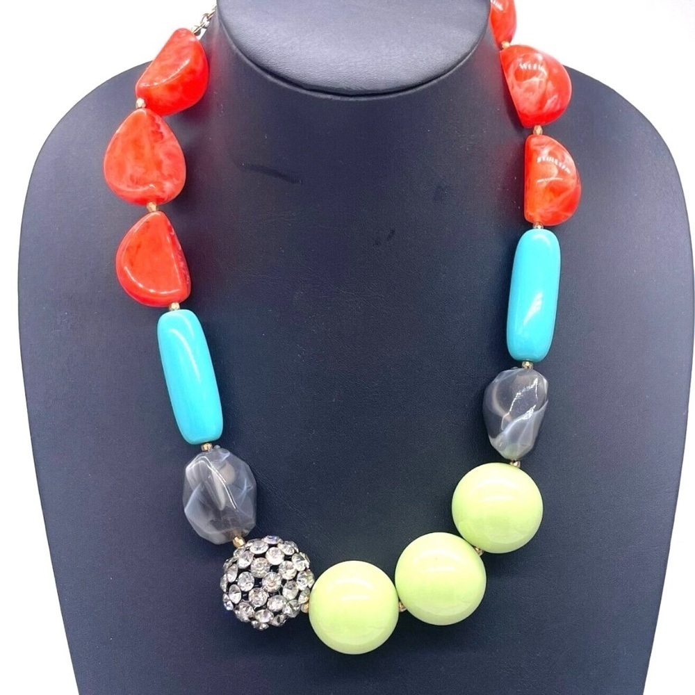 Multicolored Rhinestone Necklace